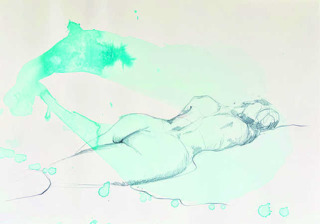 Kerstin Malle, „Liegender Akt“