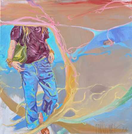 Heidi Falk-Koller: In Yourself, 50 x 50 cm, Öl-Leinen 2026