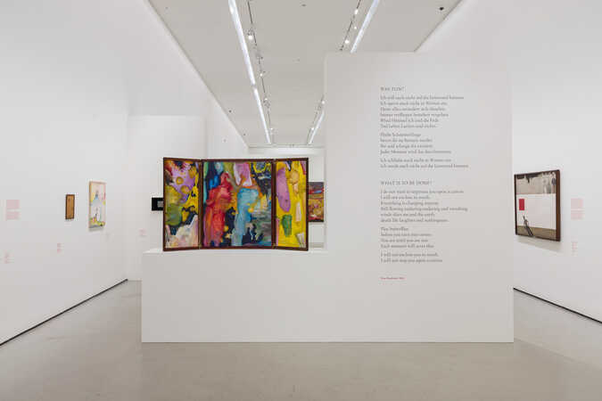 Ausstellungsansicht „Erna Rosenstein. Jenseits der Stille“, Unteres Belvedere, Foto: Johannes Stoll / Belvedere, Wien