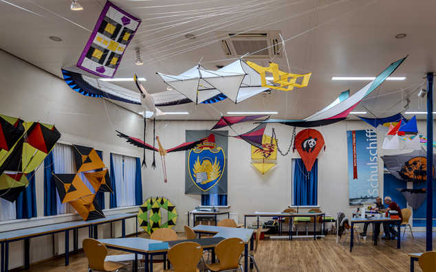 Pop-up Kite Museum at the 'Schulschiff'